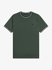 Fred Perry Green Twin Tipped T-Shirt - Image 1 of 2