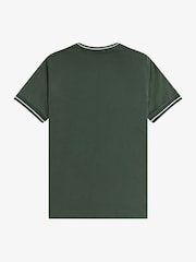 Fred Perry Green Twin Tipped T-Shirt - Image 2 of 2