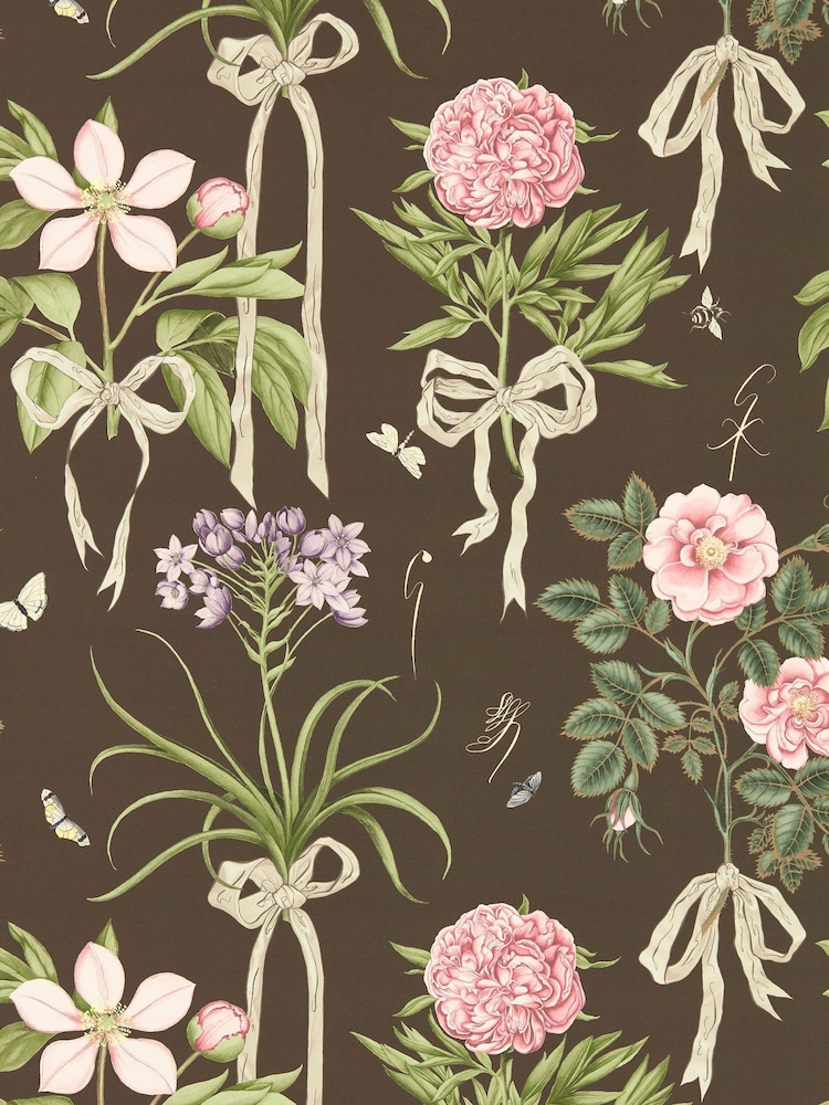 Sanderson Morel Mantle Giles Cupids Beau Deacon Wallpaper - Image 1 of 1