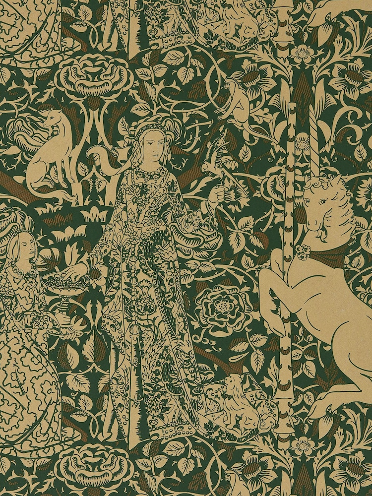 Sanderson Gobelin Green Bronze Aurelia`s Grail X Giles Deacon Wallpaper - Image 1 of 1