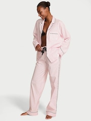 Victoria's Secret Angel Pink Small Dot Cotton Long Pyjamas Set - Image 1 of 3