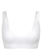 Victoria's Secret White Featherweight™ Medium V-Neck Sports Bra - Image 4 of 4