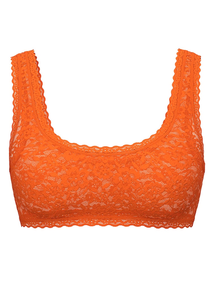 Victoria's Secret Wild Orange Bralette Sexy T-Shirt Lace Scoop - Image 1 of 2