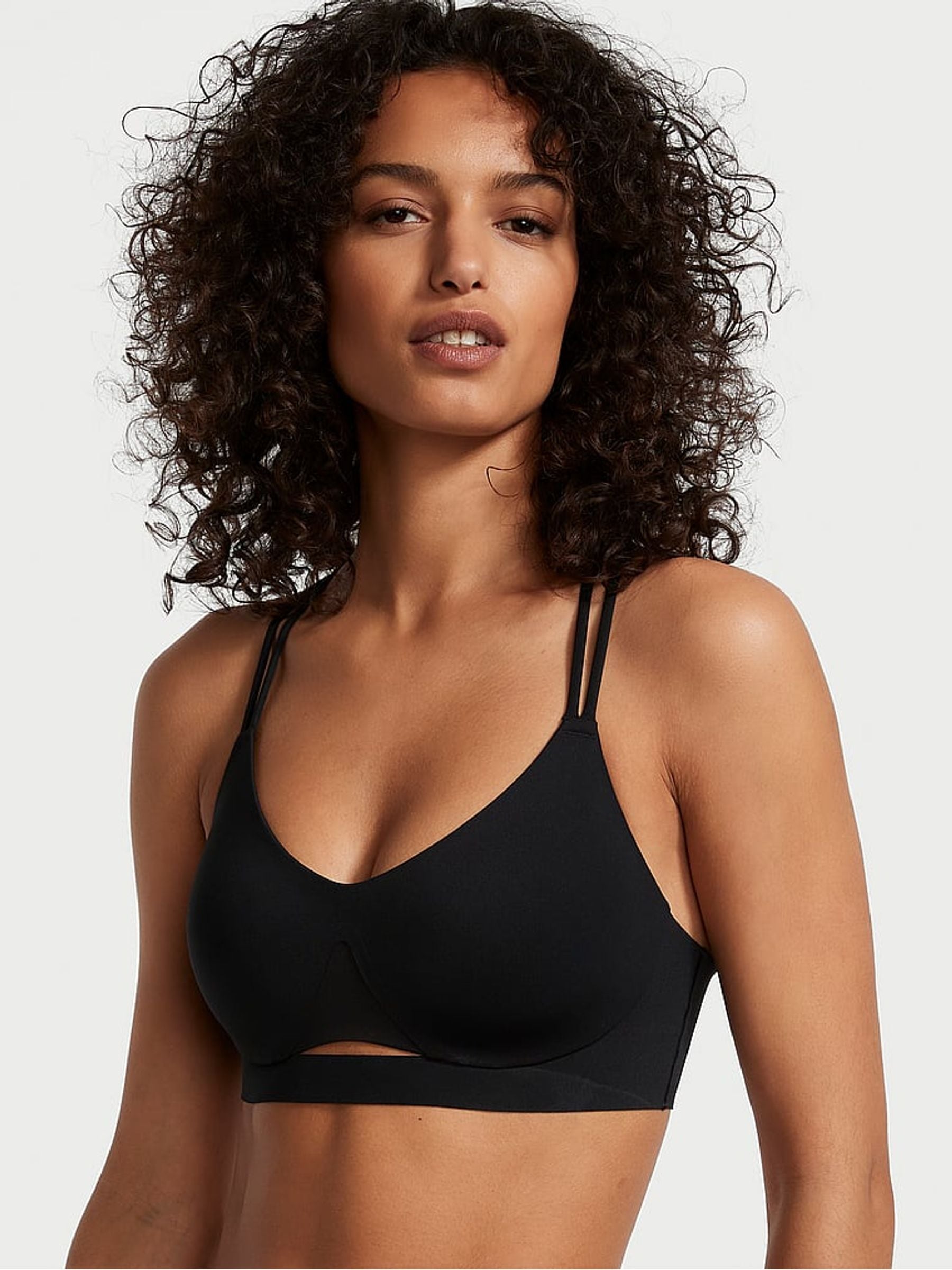 Victoria's Secret Black Elevate Strappy Comfort Low Impact Sports Bra