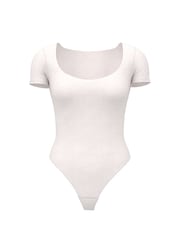 Victoria's Secret White FeatherSoft™ Square Neck Bodysuit - Image 3 of 3
