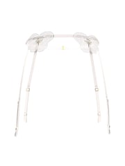 Victoria's Secret White Peony Embroidery Garter Belt - Image 3 of 3