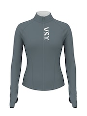 Victoria's Secret Dark Steel Grey Elevate™ Full-Zip Jacket - Image 4 of 4