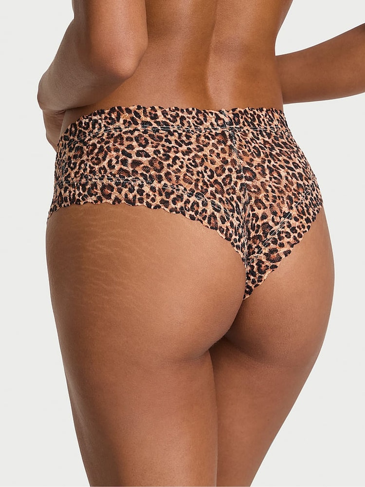 Victoria's Secret Leopard Brown Cheeky Knickers - Image 2 of 3