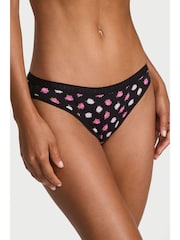 Victoria's Secret Black Floral Bikini Knickers - Image 1 of 3