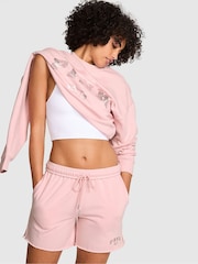 Victoria's Secret PINK Dollhouse Pink Fleece Shorts - Image 1 of 3