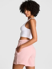 Victoria's Secret PINK Dollhouse Pink Fleece Shorts - Image 2 of 3