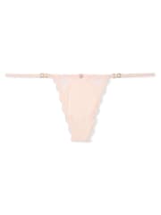 Victoria's Secret Purest Pink Lace Trim G String Knickers - Image 3 of 3