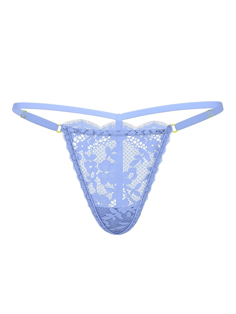 Victoria's Secret Blue Cameo G String Lace Knickers - Image 3 of 3
