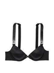 Victoria's Secret Black Lightly Lined Demi Scattered Shine Strap Bra - Image 4 of 4