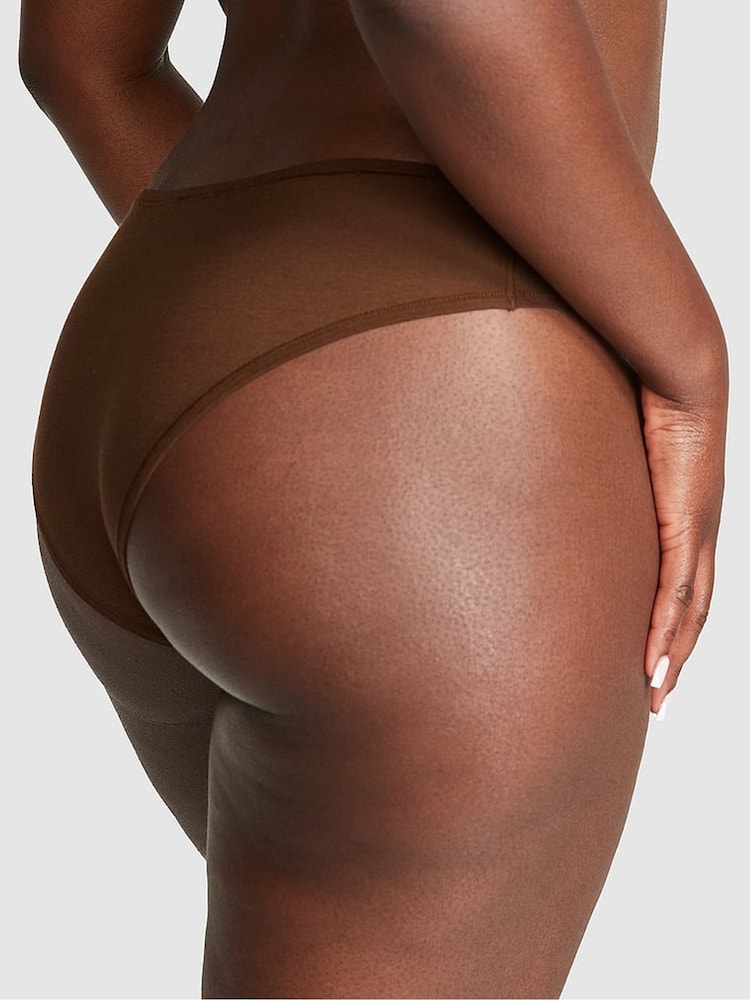 Victoria's Secret PINK Ganache Nude Cheeky Cotton Knickers - Image 2 of 3 Victoria's Secret PINK Ganache Nude Cheeky Cotton Knickers - Image 2 of 3