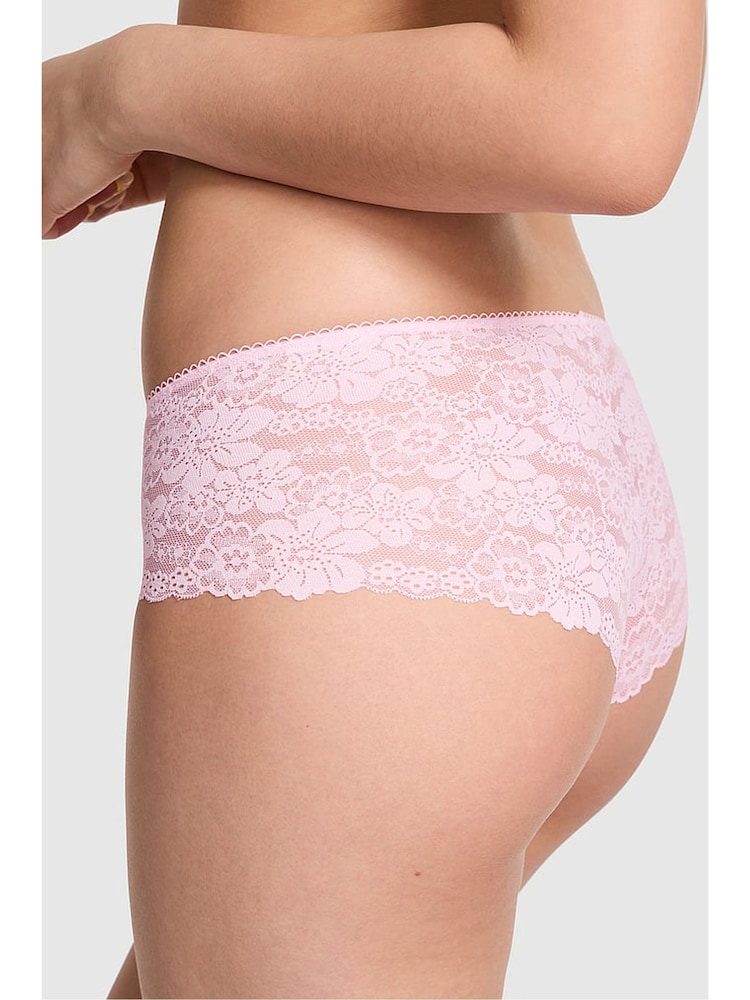 Victoria's Secret PINK Pink Tulip Cheeky No Show Lace Trim Knickers - Image 2 of 2 Victoria's Secret PINK Pink Tulip Cheeky No Show Lace Trim Knickers - Image 2 of 2