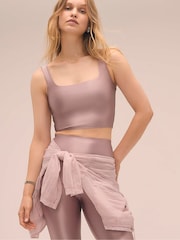 Victoria's Secret French Mauve Pink Shine Leggings - Image 3 of 3