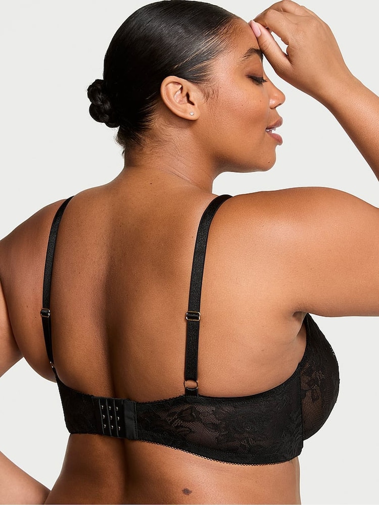Victoria's Secret Black Unlined Demi Lace Bra - Image 2 of 2 Victoria's Secret Black Unlined Demi Lace Bra - Image 2 of 2