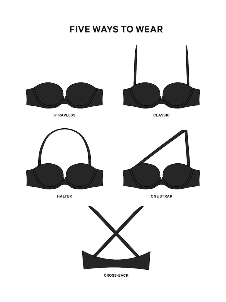 Victoria's Secret Black Lightly Lined Strapless Multiway Strapless Bra - Image 6 of 6 Victoria's Secret Black Lightly Lined Strapless Multiway Strapless Bra - Image 6 of 6