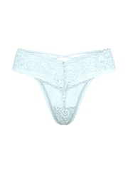Victoria's Secret Tradewind Blue Thong Strappy Back Knickers - Image 3 of 3