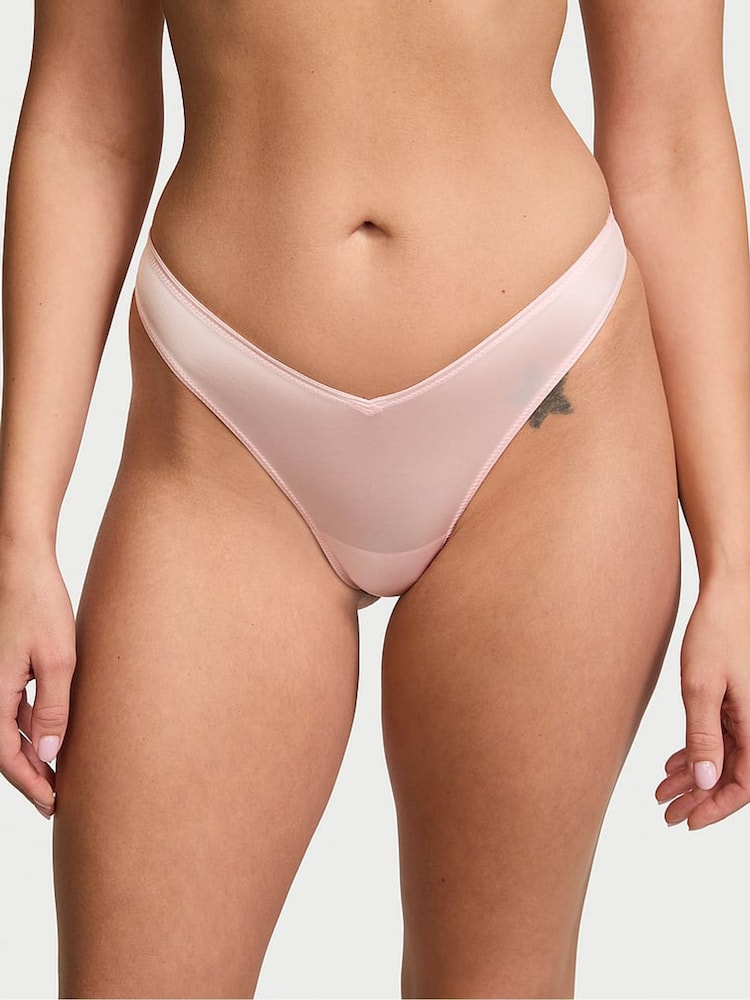 Victoria's Secret Angel Pink Thong Knickers - Image 1 of 3 Victoria's Secret Angel Pink Thong Knickers - Image 1 of 3