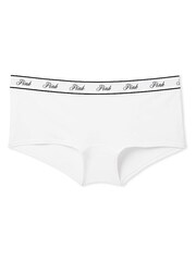 Victoria's Secret PINK White High Waist Cotton Logo Knickers - Image 3 of 3