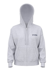 Victoria's Secret PINK Medium Heather Grey Fleece Hoodie - Image 4 of 4