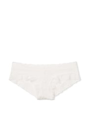 Victoria's Secret PINK Coconut White Cheeky Floral Lace Knickers - Image 3 of 3