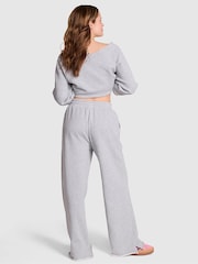 Victoria's Secret PINK Medium Heather Grey Fleece Joggers - Image 2 of 4