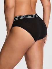 Victoria's Secret PINK Black Cotton Logo Knickers - Image 2 of 2