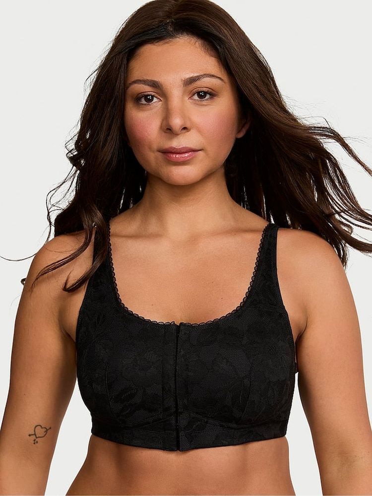 Victoria's Secret Black Lace Mastectomy Bra - Image 1 of 4