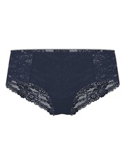 Victoria's Secret PINK Noir Navy Blue Cheeky No Show Lace Trim Knickers - Image 3 of 3