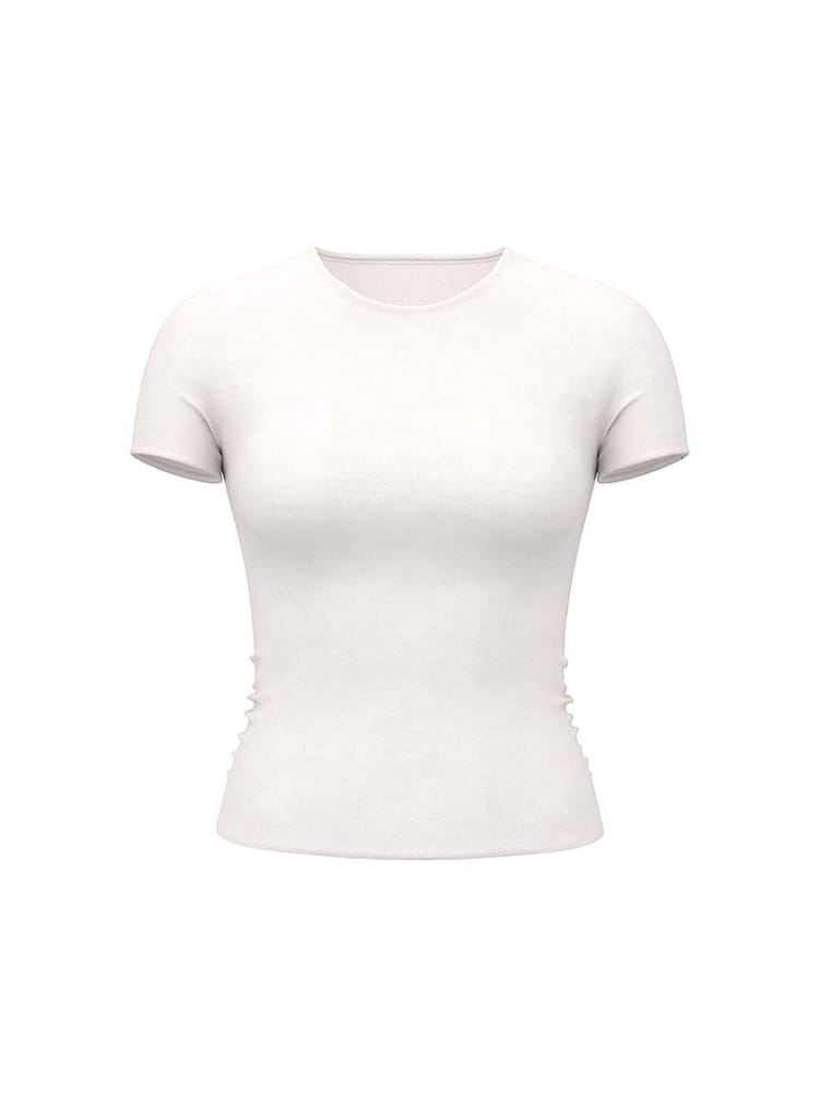 Victoria's Secret White Bodywear by Victoria FeatherSoft™ Innovation T-Shirt - Image 3 of 3