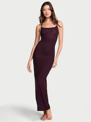 Victoria's Secret Winter Wine Purple Modal Maxi Slip Dress - Image 1 of 3
