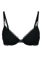 Victoria's Secret Black Demi Sexy T-Shirt Lace Bra - Image 1 of 2