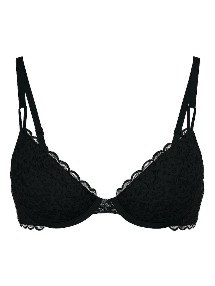 Victoria's Secret Black Demi Sexy T-Shirt Lace Bra - Image 1 of 2