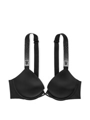 Victoria's Secret Black Push Up Scattered Shine Strap Bra - Image 3 of 3