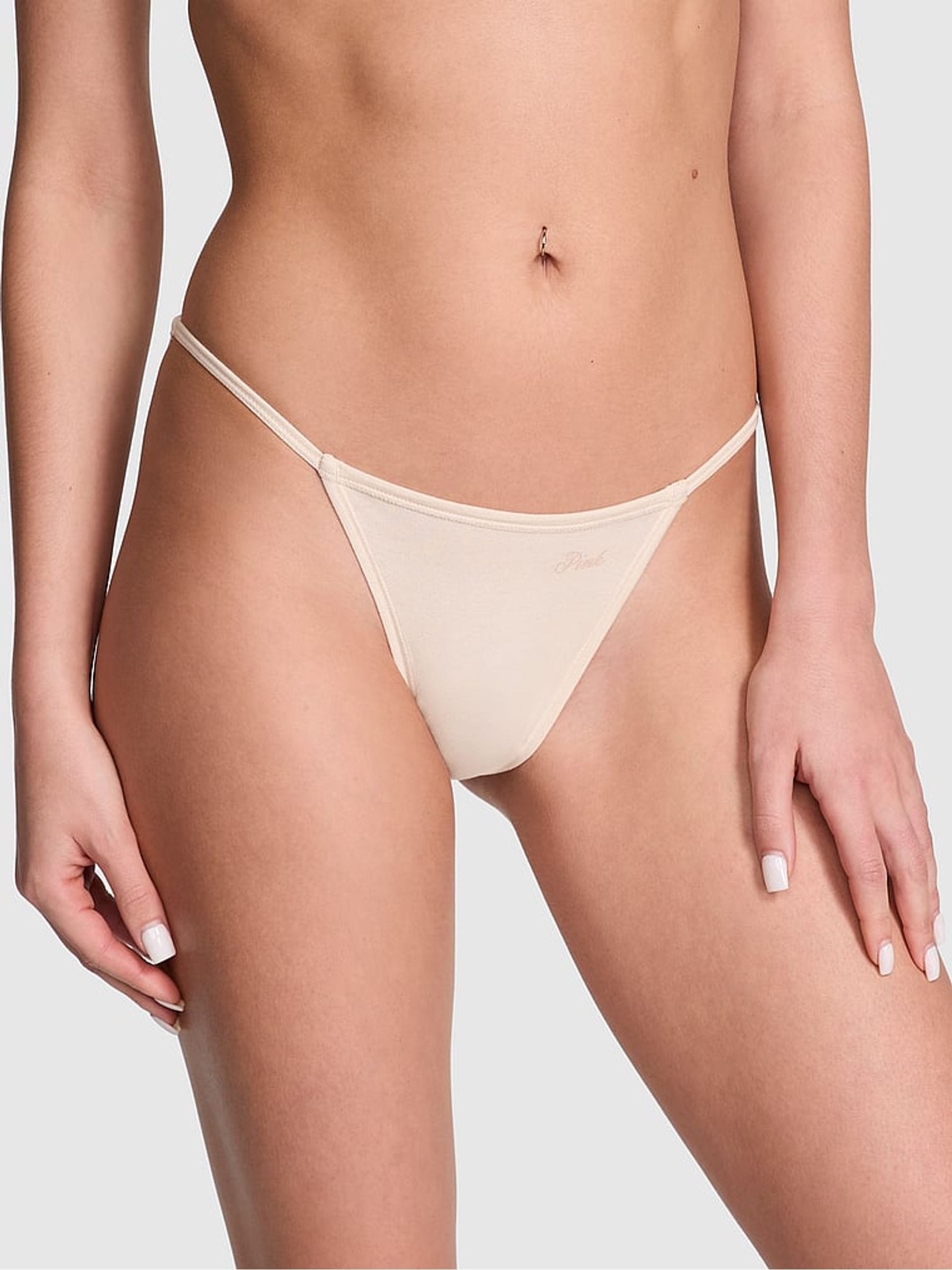 Victoria's Secret PINK Marzipan Nude Bikini Cotton Knickers