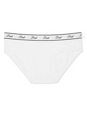 Victoria's Secret PINK White Hipster Cotton Logo Knickers - Image 3 of 3