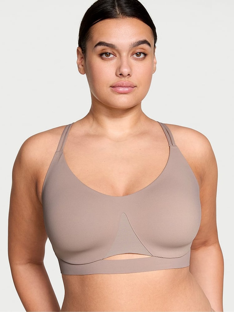 Victoria's Secret Candlelight Rose Nude Elevate™ Strappy Comfort Low Support Sports Bra - Image 1 of 3 Victoria's Secret Candlelight Rose Nude Elevate™ Strappy Comfort Low Support Sports Bra - Image 1 of 3