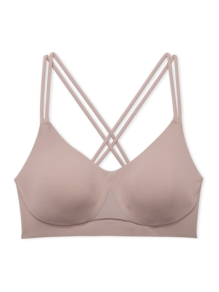 Victoria's Secret Candlelight Rose Nude Elevate™ Strappy Comfort Low Support Sports Bra - Image 3 of 3 Victoria's Secret Candlelight Rose Nude Elevate™ Strappy Comfort Low Support Sports Bra - Image 3 of 3