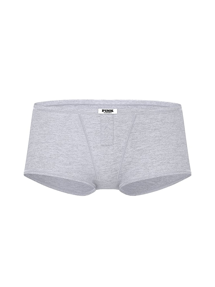 Victoria's Secret PINK Medium Heather Grey Boyshort Cotton Knickers - Image 3 of 3 Victoria's Secret PINK Medium Heather Grey Boyshort Cotton Knickers - Image 3 of 3