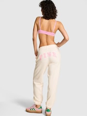 Victoria's Secret PINK Winter White Fleece Joggers - Image 2 of 3