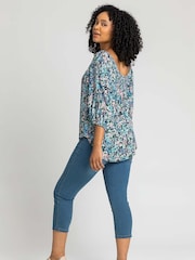 Roman Blue Petite Stretch Crop Denim Jeans - Image 2 of 5