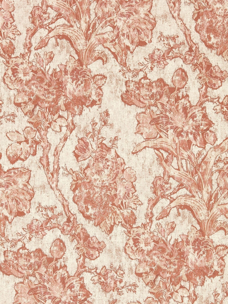 Sanderson Putty Fringed Tulip Toile Giles Deacon Wallpaper Sample - Image 1 of 1 Sanderson Putty Fringed Tulip Toile Giles Deacon Wallpaper Sample - Image 1 of 1