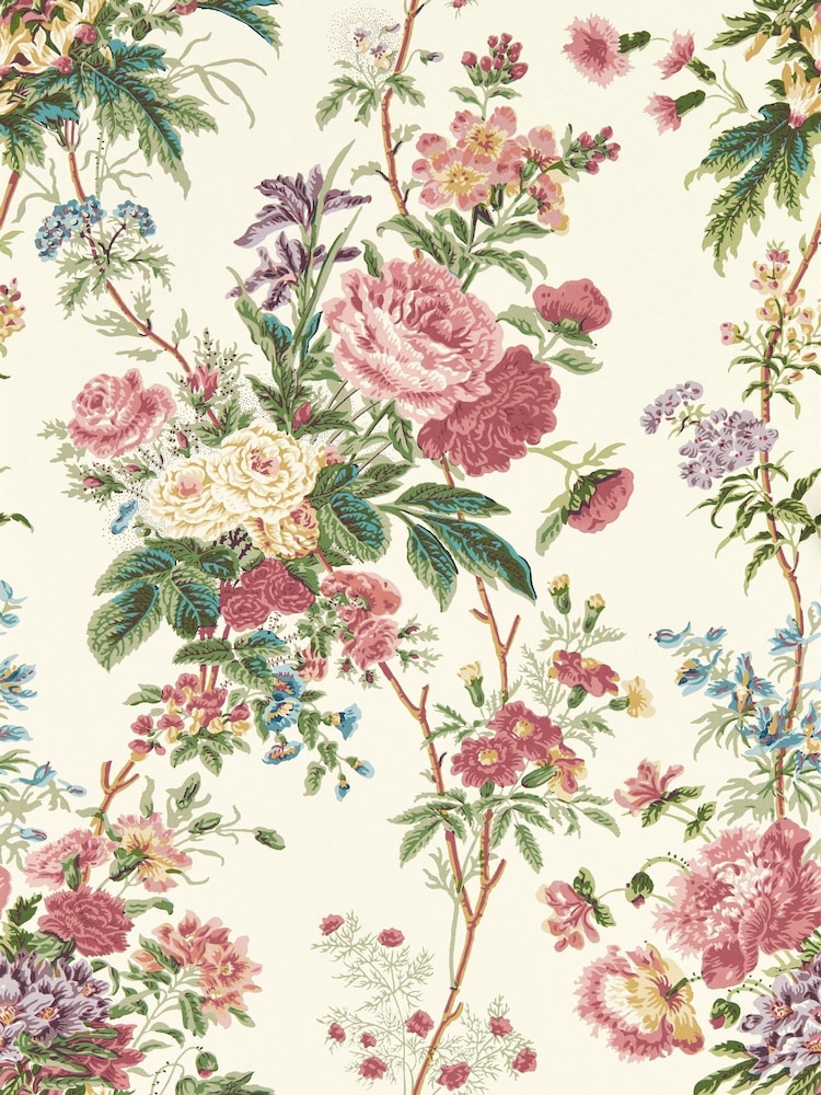 Sanderson Carmine Lakeland Paradis Giles Deacon Wallpaper Sample - Image 1 of 1