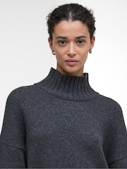 Barbour® Charcoal Grey Serena Knitted Jumper - Image 3 of 8