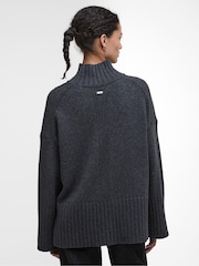 Barbour® Charcoal Grey Serena Knitted Jumper - Image 4 of 8