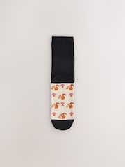 Autumn Animals Footbed Ankle Socks 5 Pack - Image 2 of 8