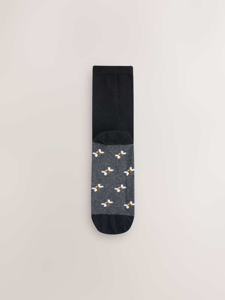 Hamish Highland Cow Footbed Ankle Socks 5 Pack - Image 2 of 8 Hamish Highland Cow Footbed Ankle Socks 5 Pack - Image 2 of 8